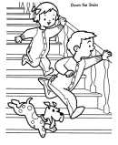 Christmas Morning Coloring Page