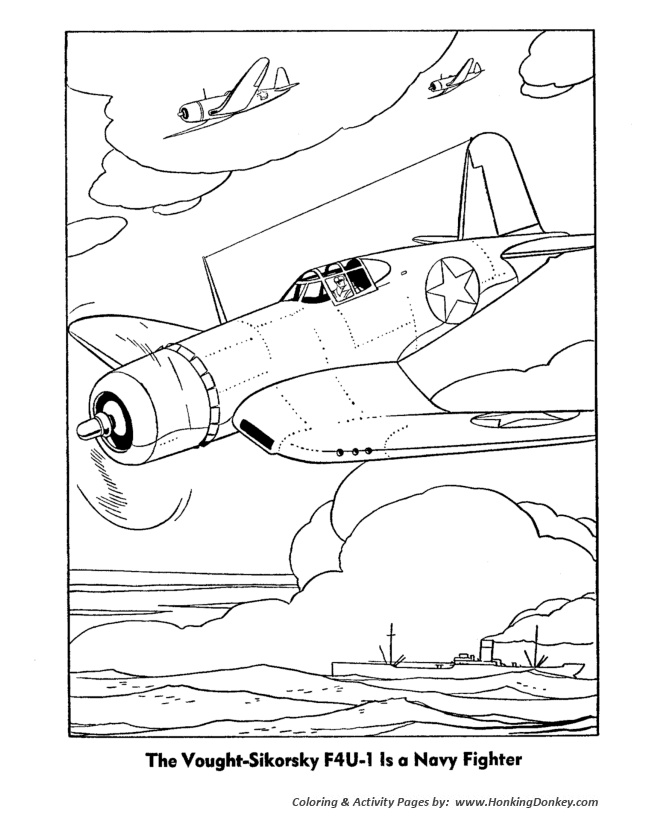 Veterans  Day Coloring Pages - World War 2 - Pacific War Veterans