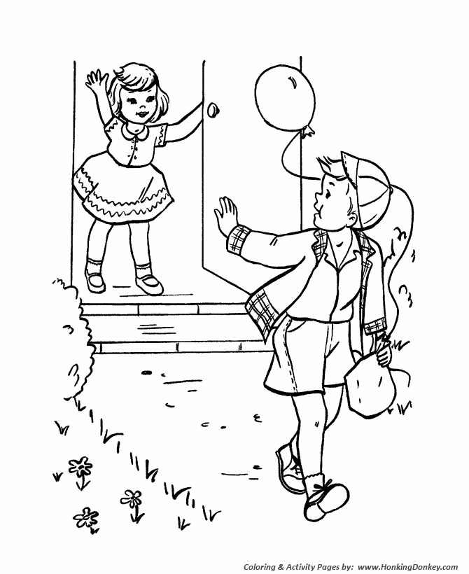 Birthday Coloring pages | Kids leave the Party