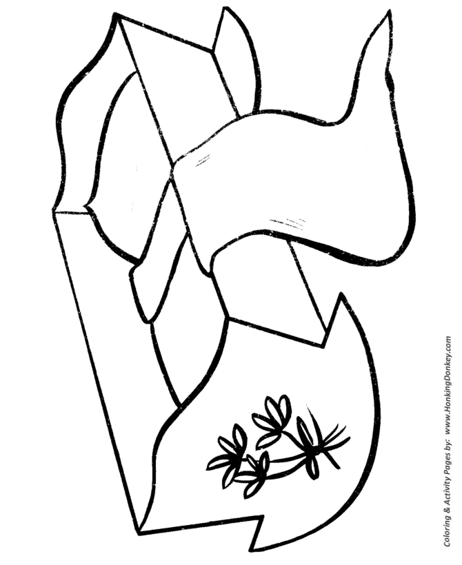 Easy Coloring pages | Baby Crib
