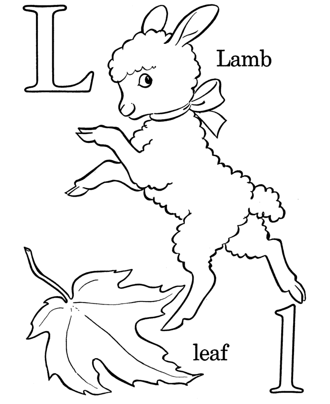 l alphabet coloring pages - photo #16