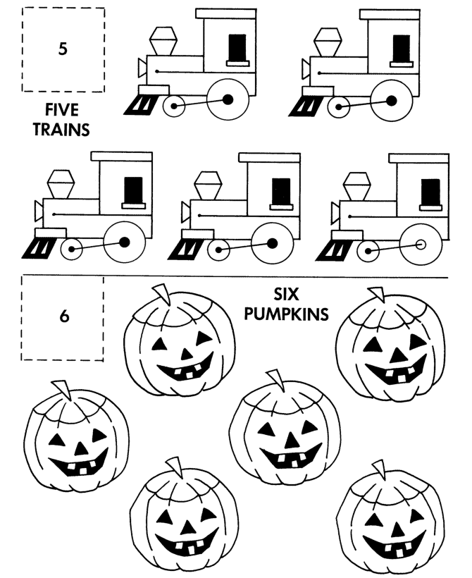 coloring pages of shapes and numbers