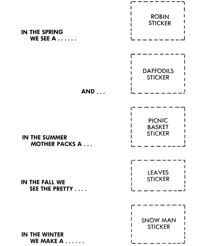 Counting Activity Sheet | SEASONS of the year