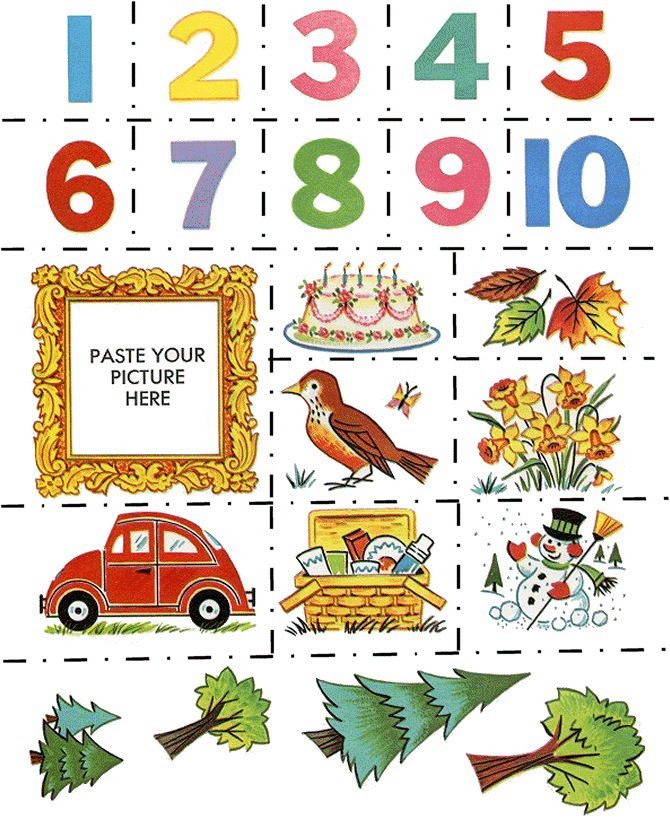 Counting Activity Sheet | Cut-out the Objects