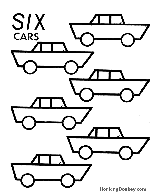 Counting objects Activity Sheet | Count the Six - Boats