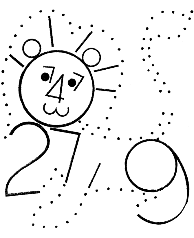 coloring pages of shapes and numbers