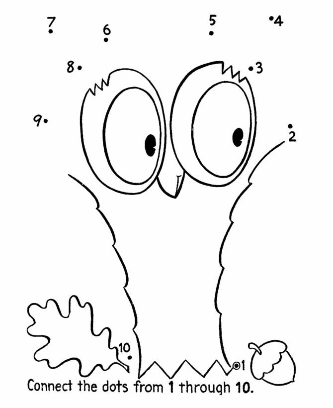 Dot-to-Dot Activity Page | Wise Owl