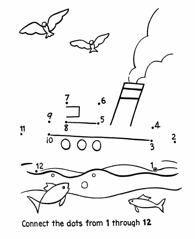 Dot-to-Dot Activity Page | Tug Boat