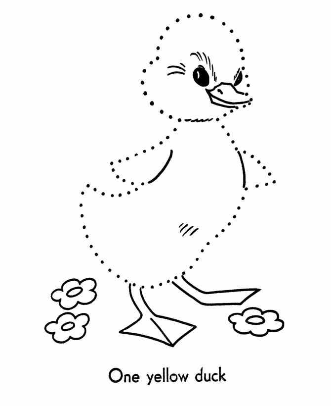 Dot-to-Dot Activity Page | Easter Duckling