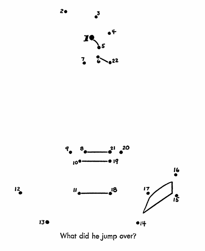 Dot-to-Dot Nursery Rhyme Page | Jack be Nimble - Candlestick