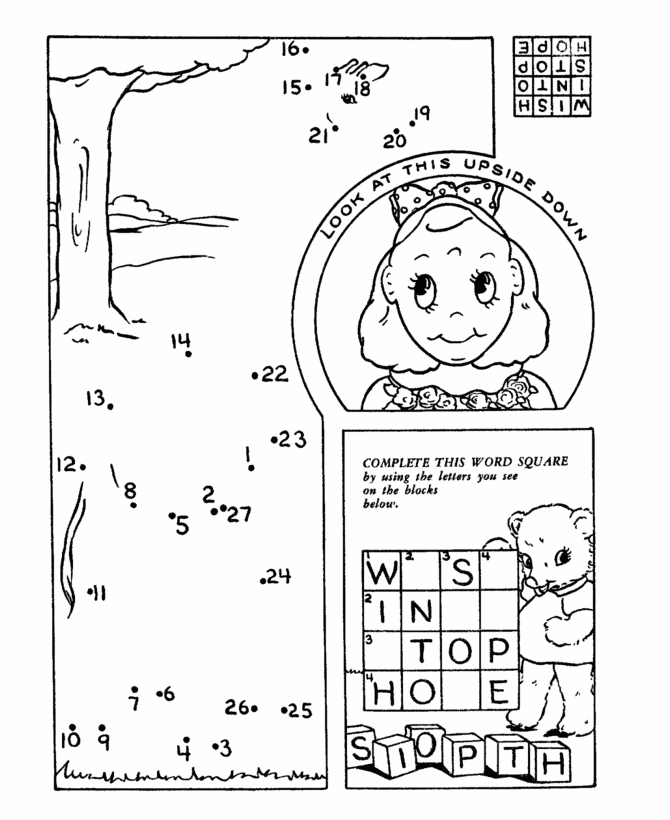 Dot-to-Dot Activity Page | Three-in-One