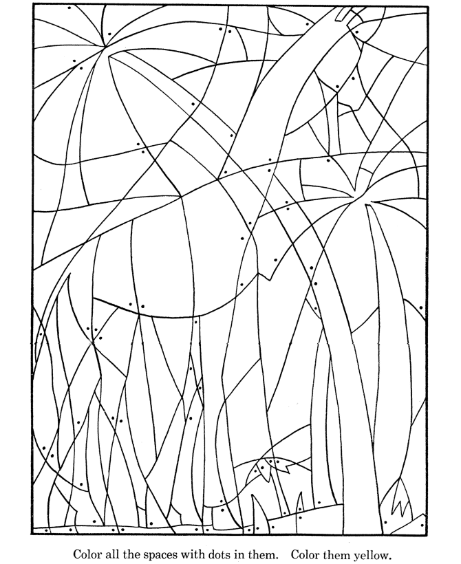 Hidden Picture Coloring Page | Wild Giraffe