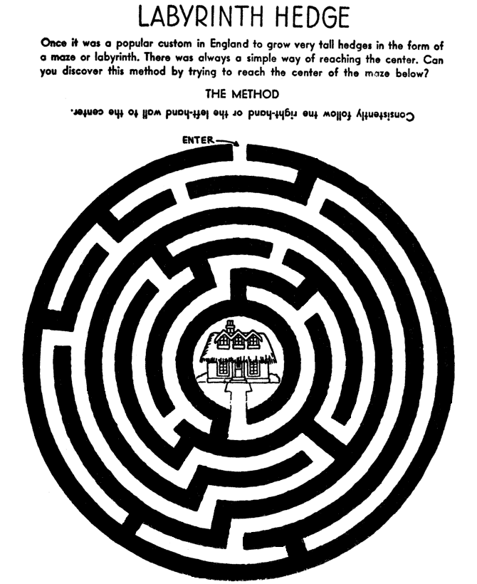 Maze Activity Sheet | Round Labyrinth Channel Maze