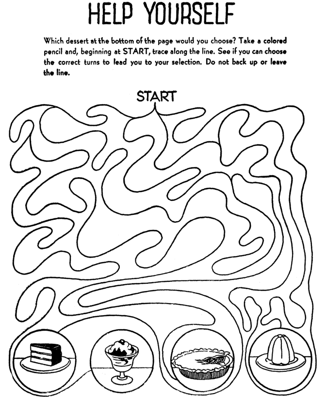 Maze Activity Sheet | Line Maze - Help Hourself to a Treat