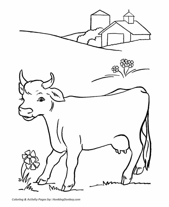 dairy coloring pages - photo #13