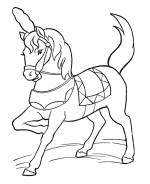 Circus Horse Coloring Pages