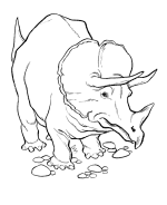 Triceratops Coloring Pages