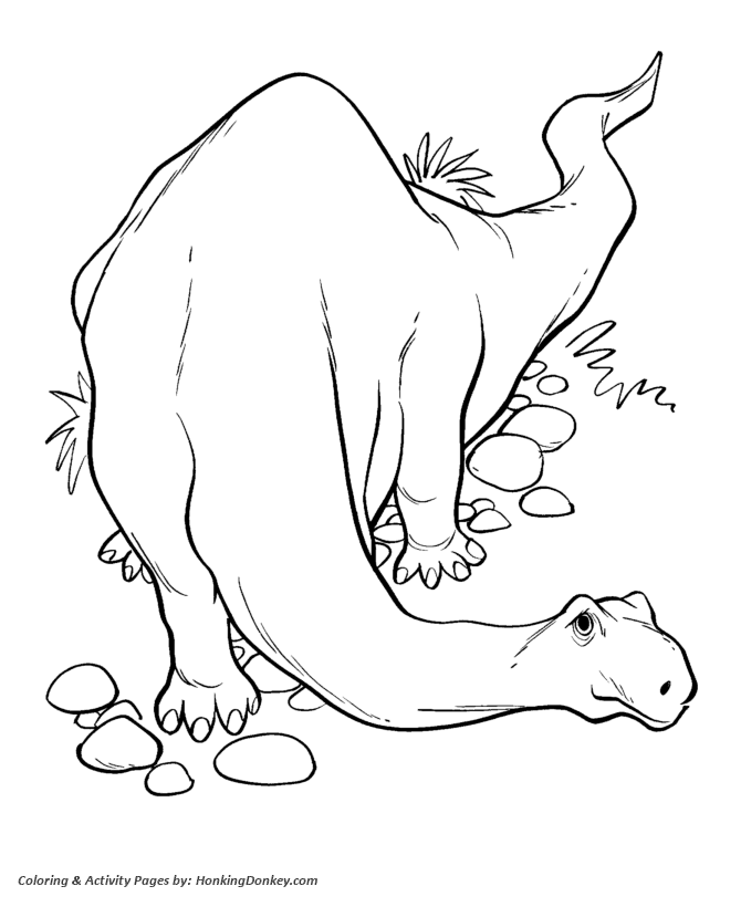 Apatosaurus - Dinosaur Coloring page
