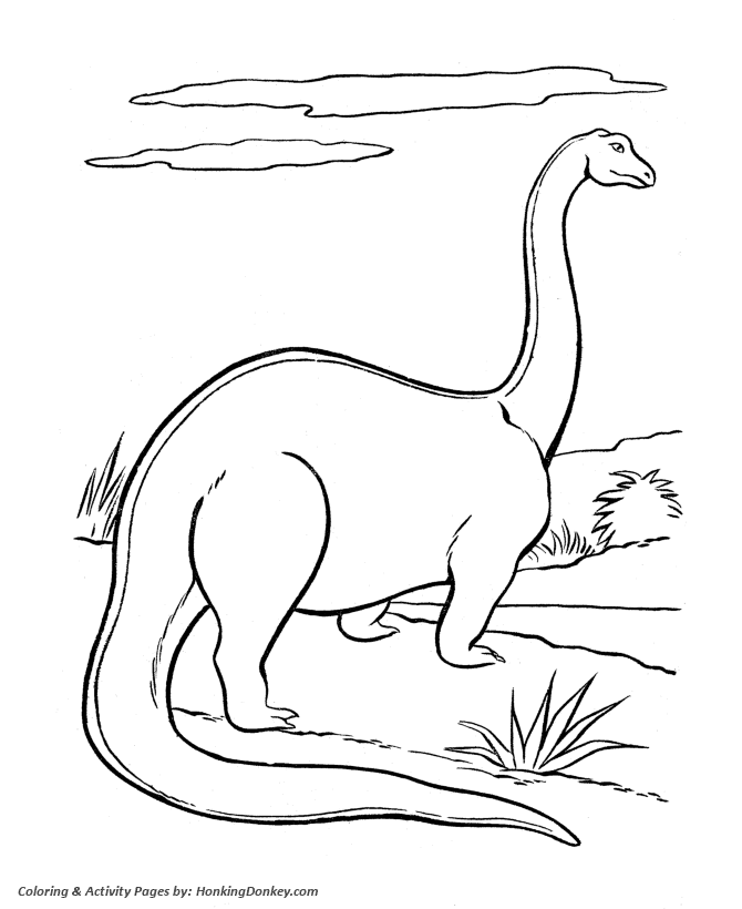 Apatosaurus - Brontosaur - Dinosaur Coloring page
