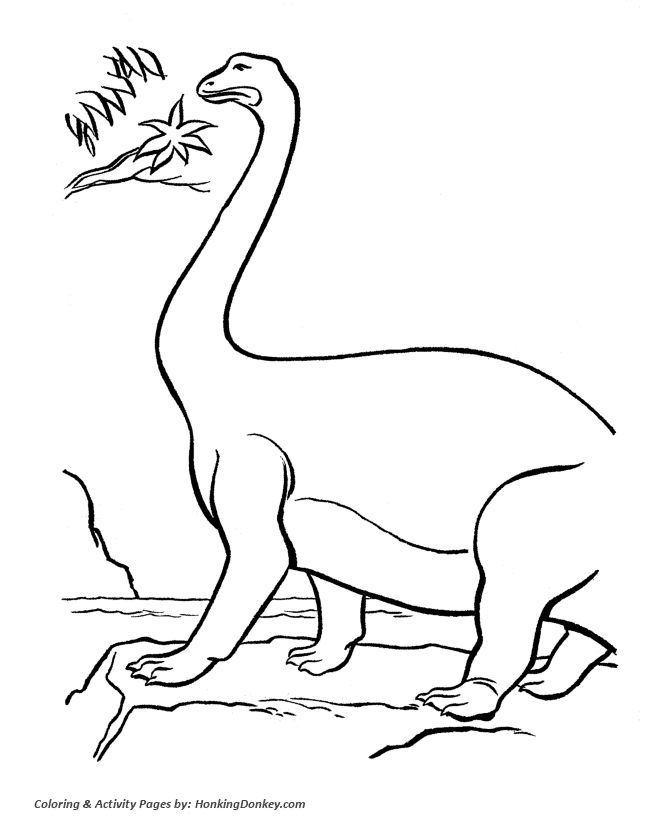 Brontosaurus - Dinosaur Coloring page
