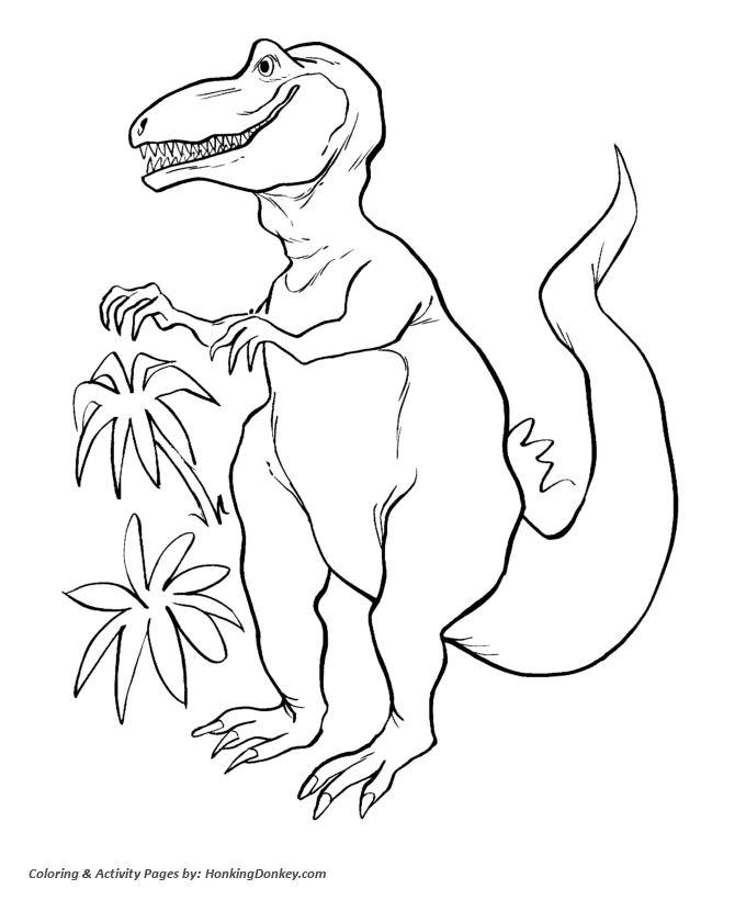 Tyrannosaurus / T-Rex - Dinosaur Coloring page