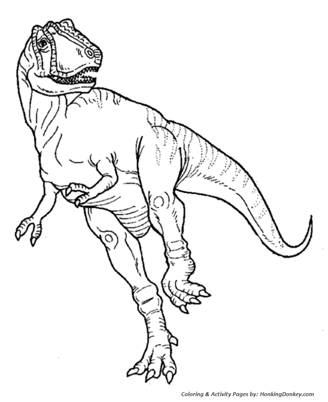 Tyrannosaurus Dinosaur Coloring Pages - Free Printable Coloring Pages