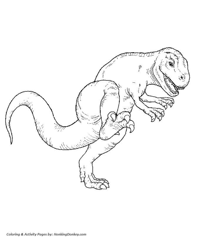 t rex dinosaur coloring pages - photo #29