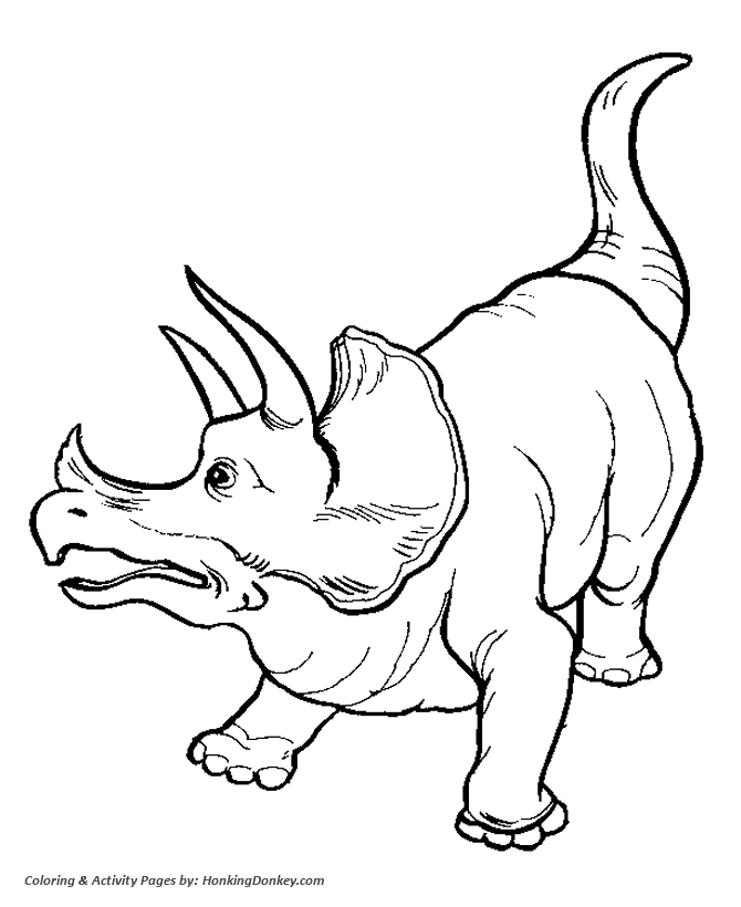 Triceratops - Dinosaur Coloring page