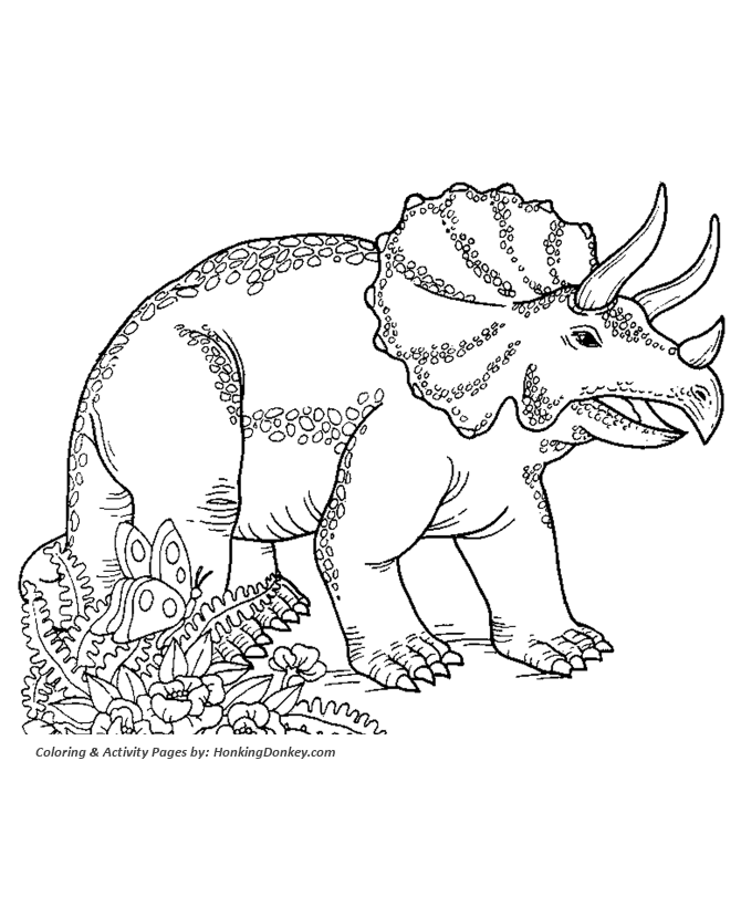 Triceratops - Dinosaur Coloring page
