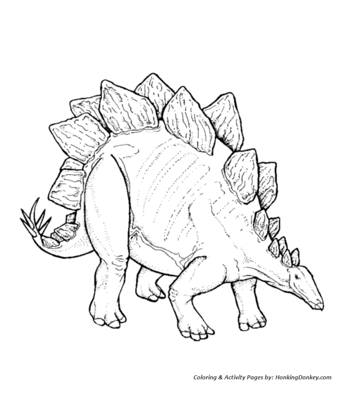 Stegosaurus - Dinosaur Coloring page