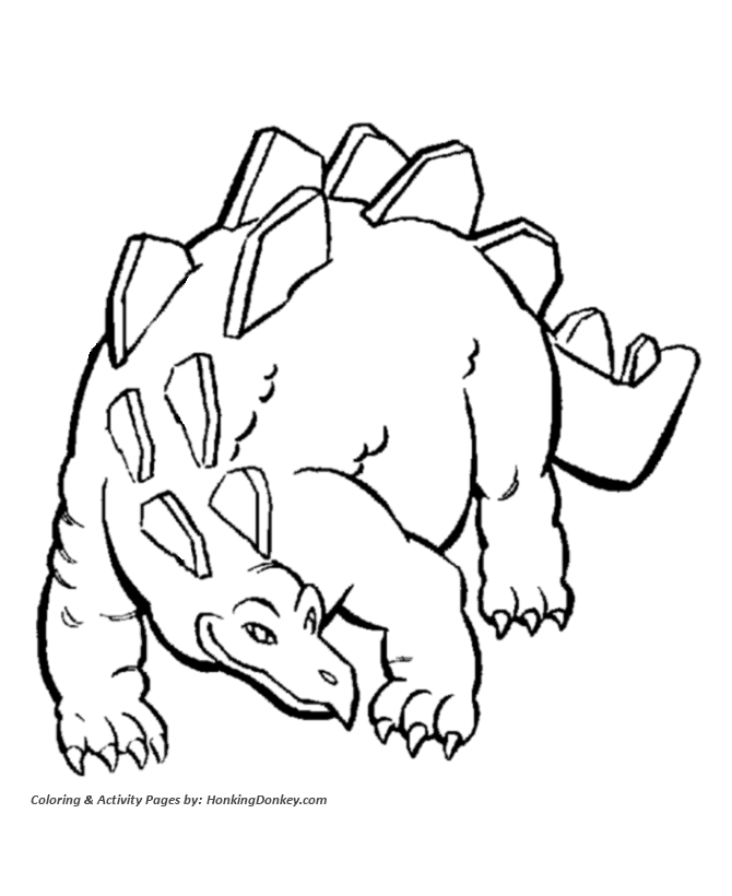 Stegosaurus - Dinosaur Coloring page