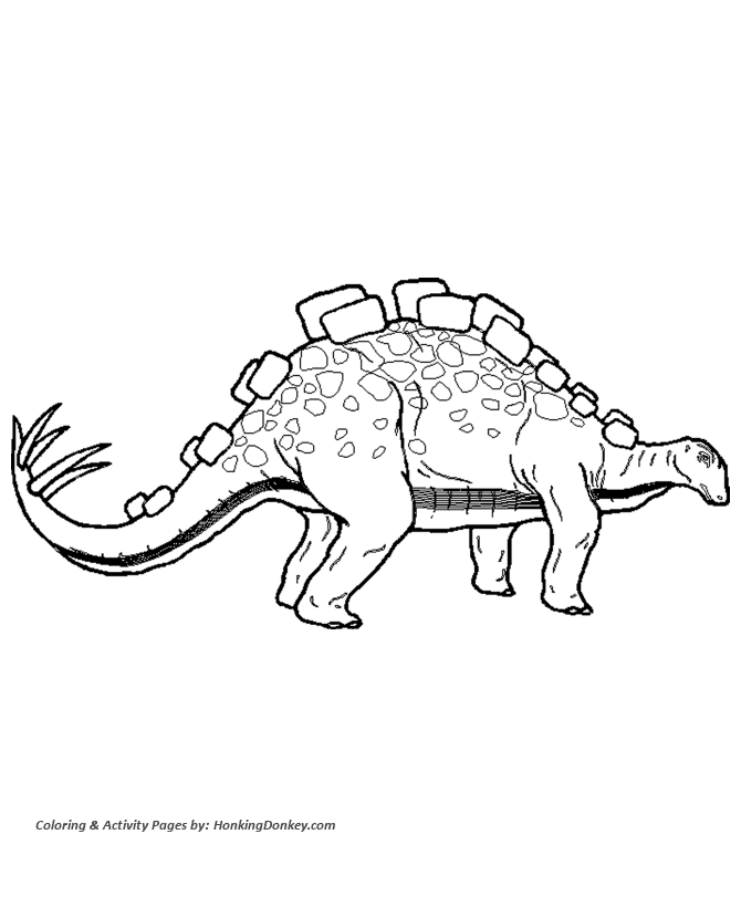 Stegosaurus - Dinosaur Coloring page