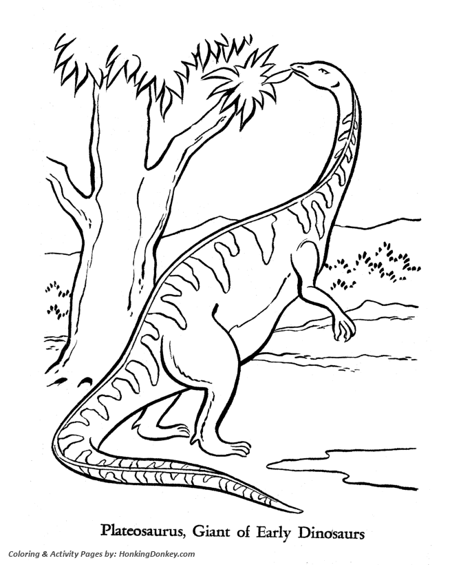 Plateosaurus - Dinosaur Coloring page