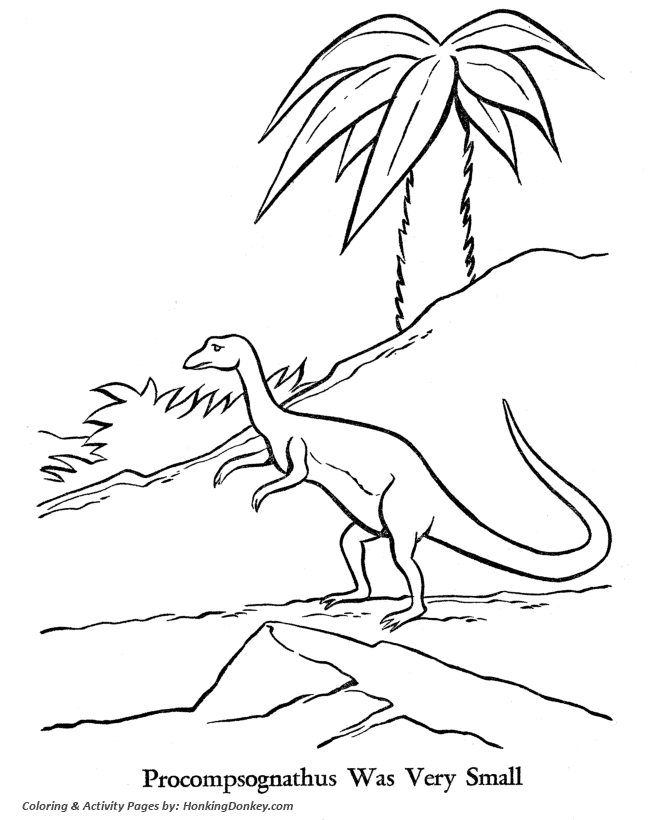 Procompsognathus - Dinosaur Coloring page