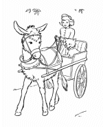 Donkey Coloring Pages