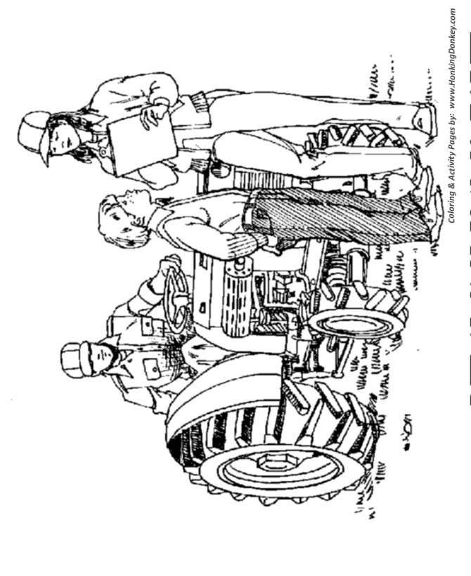 John Deere Kids, Coloring Pages