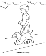 Dog Pet Coloring Page