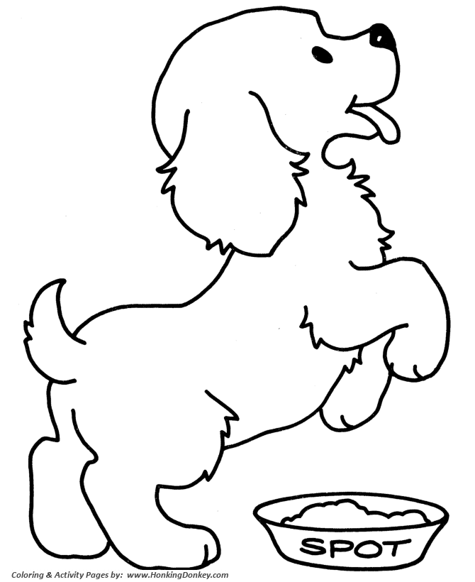 Cute Puppy - Pet Dog Coloring page