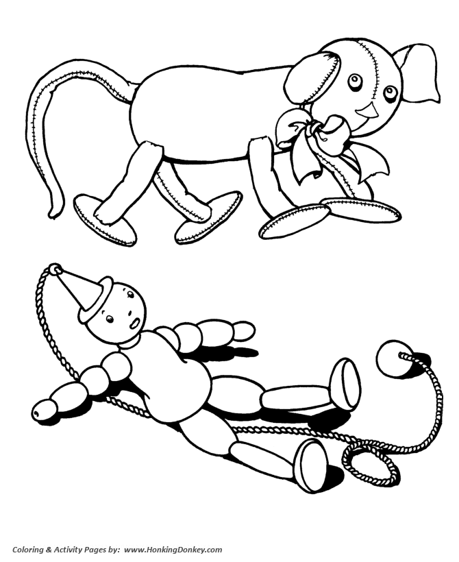 Toy Animal coloring page | Toy Dog