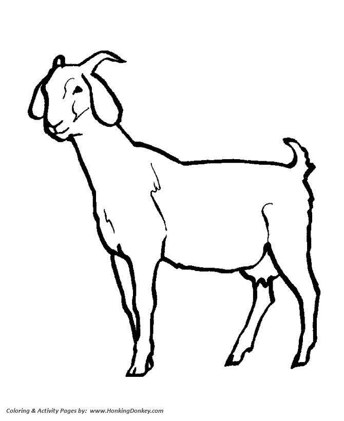 g for goat coloring pages - photo #24