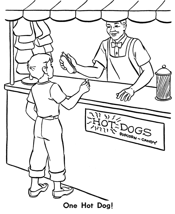 Zoo animal coloring page | Lunch at the Zoo