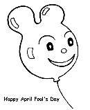 April Fool's Day Coloring Sheet - Fool Head