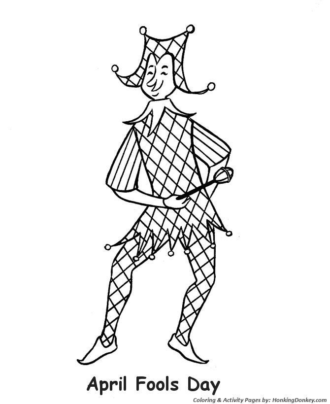 April Fool's Day Coloring page | The Fool 