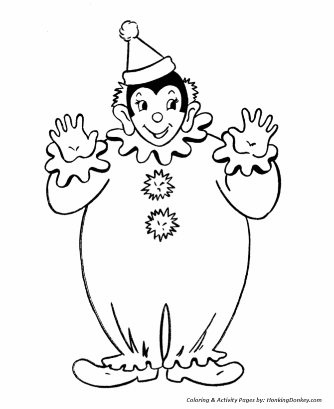 April Fool's Day Coloring page | Happy Clown