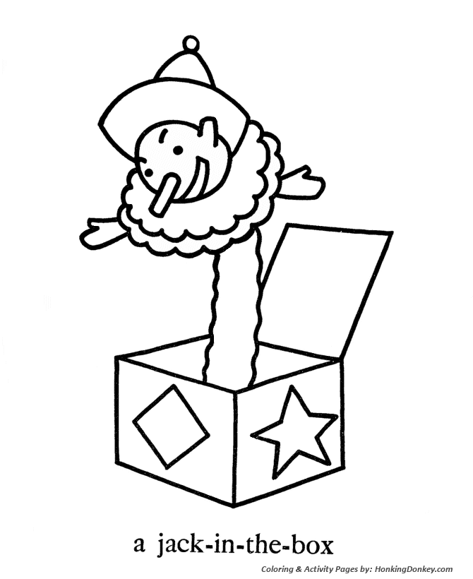April Fool's Day Coloring page | Jack-in-the-Box