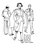 Armed Forces Day Coloring Page - Nurse