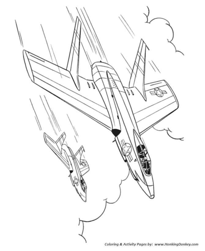 air force planes coloring pages