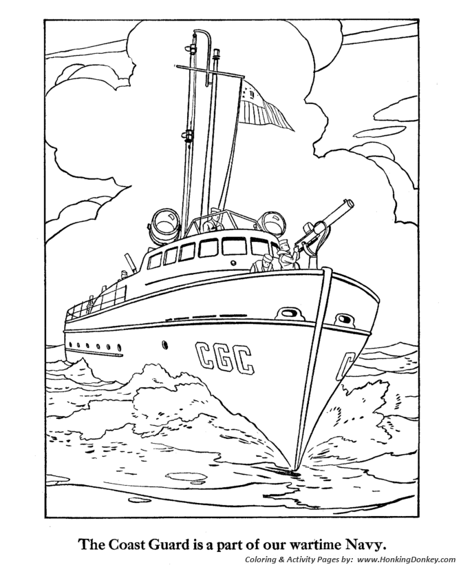 u s coast guard ships coloring pages - photo #41