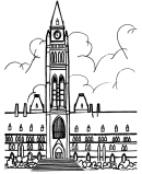 Canada Day Day Coloring Sheet - Canadian Parliament Building