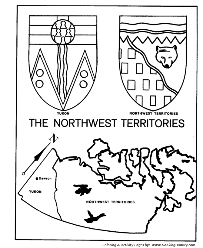 Northwest Territories - Map / Coat of Arms